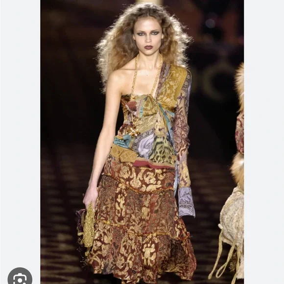 Vintage Roberto Cavalli fall 2004 Runway one-sleeve blouse - Picture 2 of 15